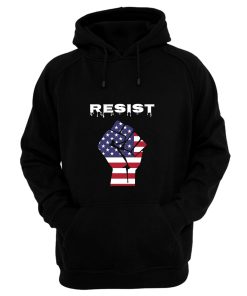 Resist American Flag Fist Hoodie