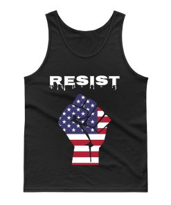 Resist American Flag Fist Tank Top