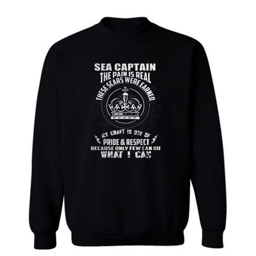 Sea Captain The Pain Is Real Pride Vintage Sweatshirt