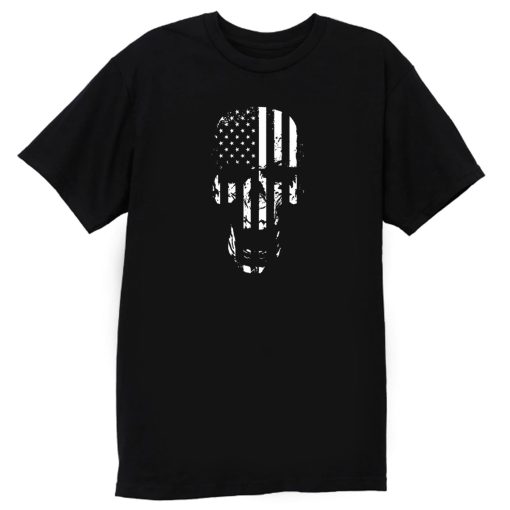 Skull Flag American T Shirt