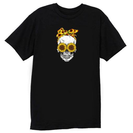 Skull Sunflower T Shirt