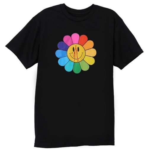 Smiley Sun Flowers Colourful T Shirt