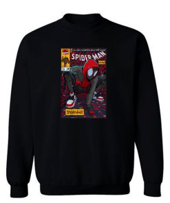Spiderman portrait spiderverse Sweatshirt