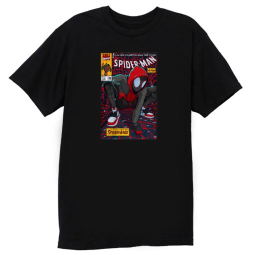 Spiderman portrait spiderverse T Shirt