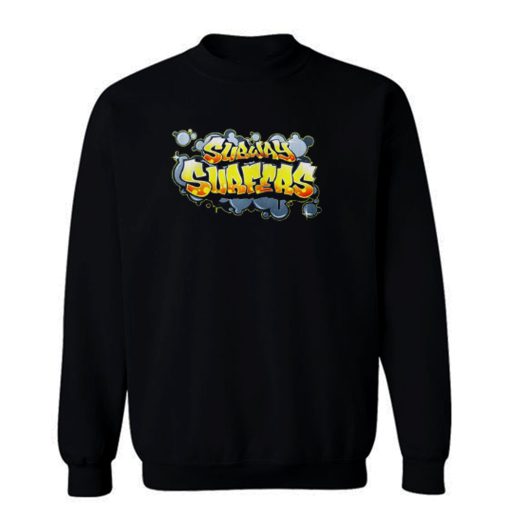 Subway Surfers Logo Game Retro Gaming Sweatshirt