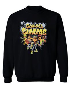 Subway Surfers Street Boys Characters Funny Sweatshirt