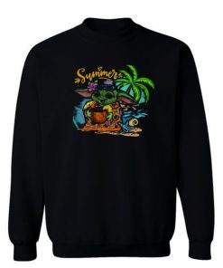 Summer Beach Yoda Sweatshirt