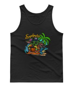 Summer Beach Yoda Tank Top