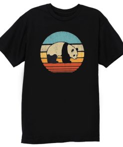Sunset Bear Vintage Panda T Shirt