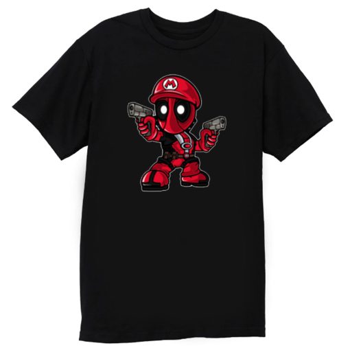 Super Mario x Dead Pool Funny T Shirt