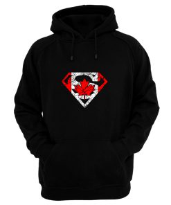 Superhero Dad Canadian Flag Hoodie
