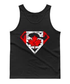 Superhero Dad Canadian Flag Tank Top