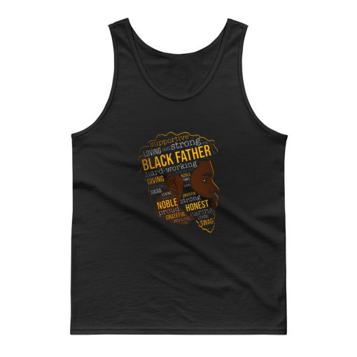 Supportive Loving Black Father Tank Top