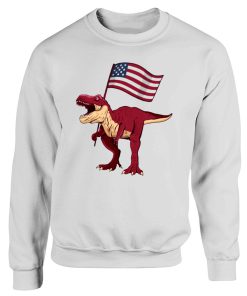 T REX Put American Flag Sweatshirt
