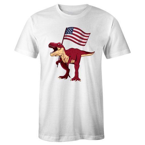 T REX Put American Flag T Shirt