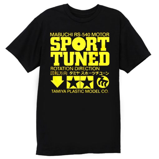 Tamiya Sport Tuned Vintage RC Car Motor Label T Shirt