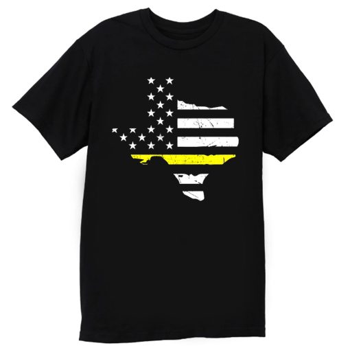 Texas 911 Dispatcher American Flag T Shirt