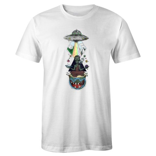 Trippy Alien Funny Namaste T Shirt