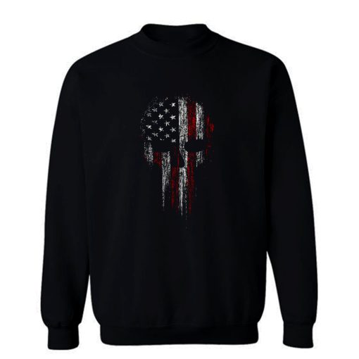 USA American Military Skull Sweatshirt