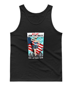 USA Navy pinup sexy lets go join Tank Top