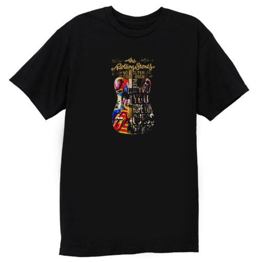 USA The Rolling 2019 Stones No Filter Guitar Tour T Shirt