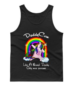 Unicorn Daddy And Rainbow Tank Top