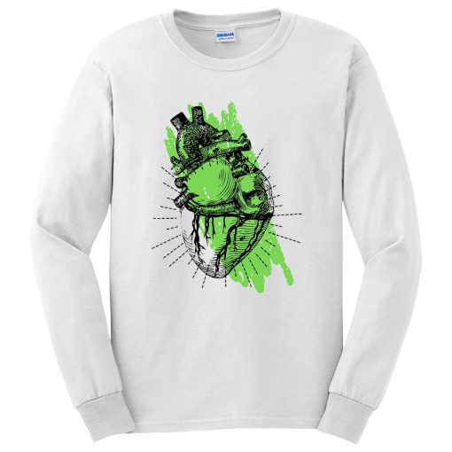 Vegan Green Heart Long Sleeve