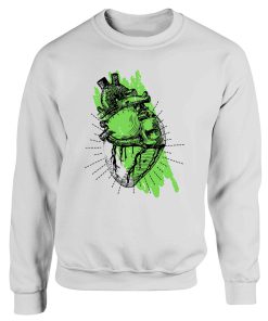 Vegan Green Heart Sweatshirt