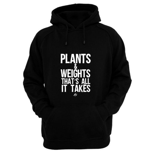 Vegan Plants And Weights Hoodie