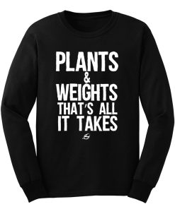 Vegan Plants And Weights Long Sleeve
