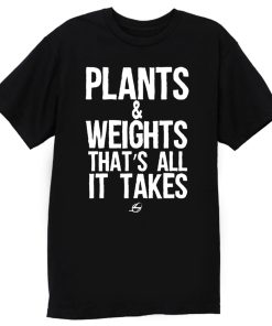 Vegan Plants And Weights T Shirt