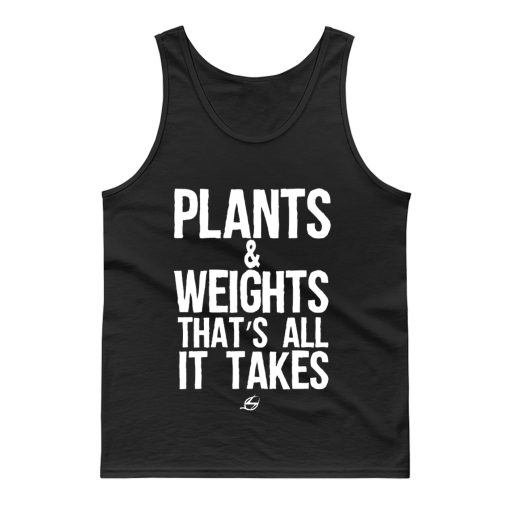 Vegan Plants And Weights Tank Top