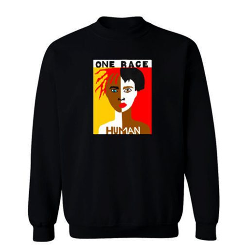 Vintage One Race Human Race Sweatshirt