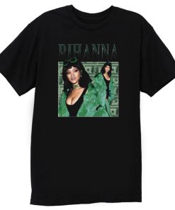 Wearing Green Rihanna Musician T Shirt