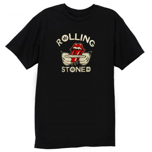 Weed Marijuana ROLLING STONED Pot T Shirt