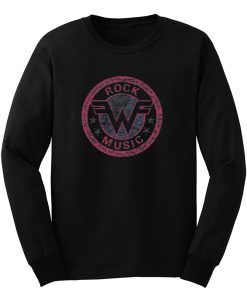 Weezer Logo Retro Rock Music Long Sleeve