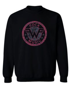 Weezer Logo Retro Rock Music Sweatshirt