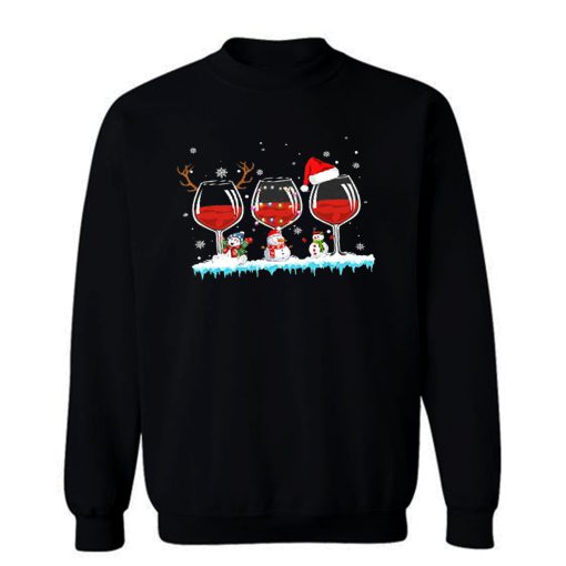 Wine Christmas Funny Sweatshirt