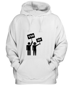 Yes No Man And Women Couple Hoodie
