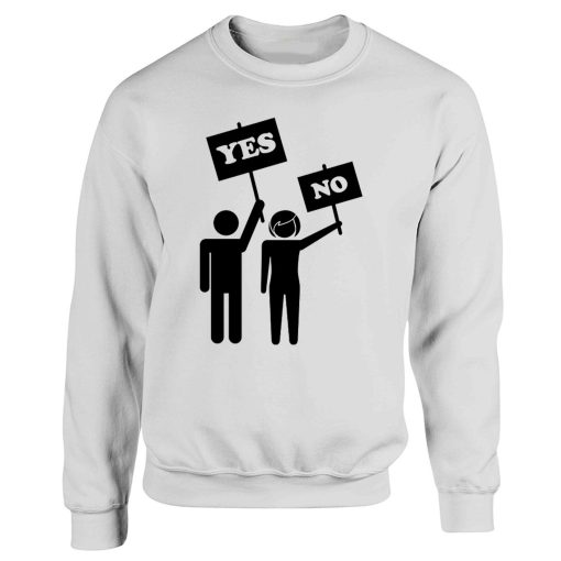 Yes No Man And Women Couple Sweatshirt