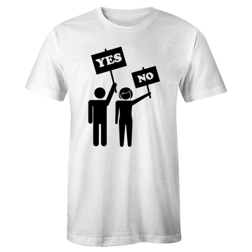 Yes No Man And Women Couple T Shirt