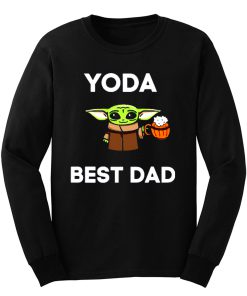 Yoda Best Dad Baby Yoda Take A Beer Funny Star Wars Parody Long Sleeve