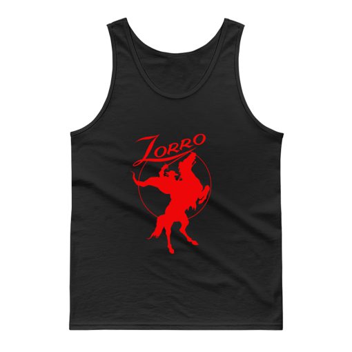 Zorro Red Horse Movie Character Tank Top