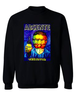 Absente Vintage Absinthe Liquor Advertisement with Van Gogh Sweatshirt