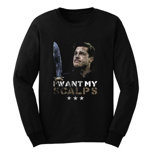 Aldo Raine I want my Scalps Distressed Long Sleeve