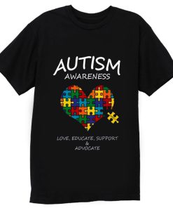 Autism Awareness Support Heart PuzzleT Shirt