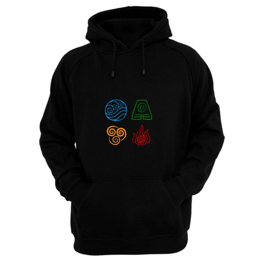 Avatar the last airbender Legend of korra tribe elements print Hoodie