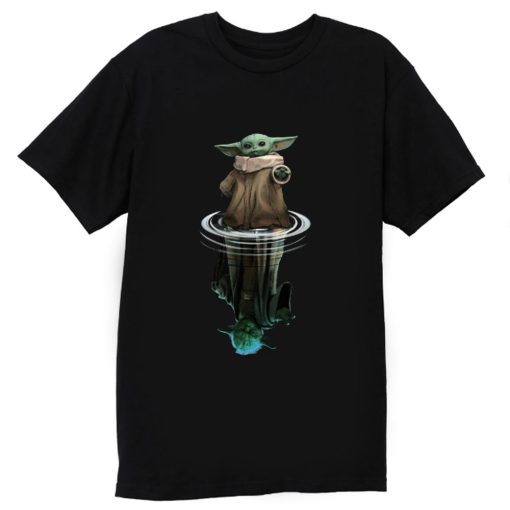 Baby Yoda And Master Yoda Reflection T Shirt