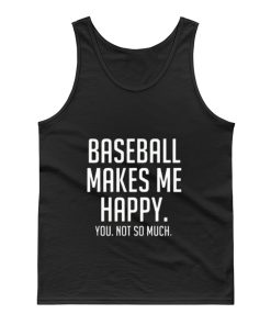 Baseball Makes Me Happy Tank Top
