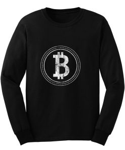Bitcoin Blockchain Cryptocurrency Electronic Cash Mining Digital Gold Log In Long Sleeve